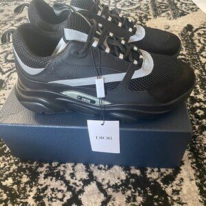 Dior B22 Black Reflective | Size 44(10.5)| 100% Authentic | Luxury Streetwear
